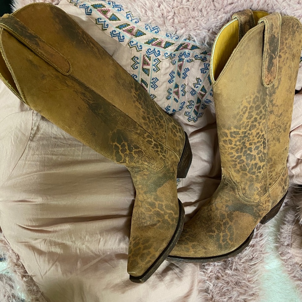 Old Gringo Leopardito tall boots NWOB - Picture 8 of 8
